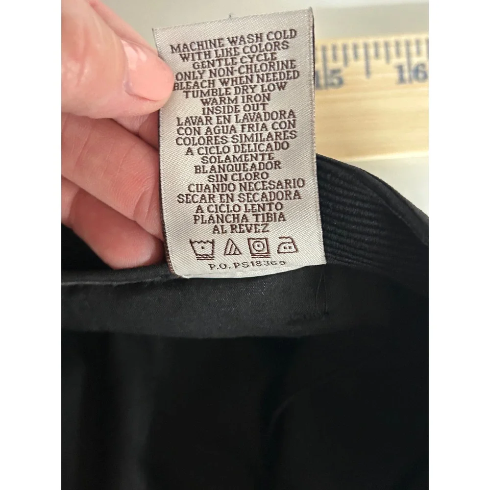 Perry Ellis Mens Black Corduroy Principles Pants 38x32 NWT 46FB7020PS